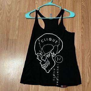 TOP Twenty One Pilots concert tank top small